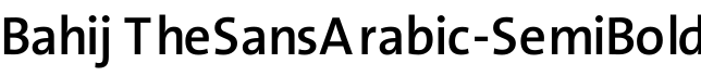 Bahij TheSansArabic-SemiBold预览字体图片