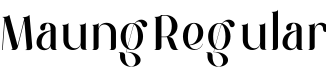 MaungRegular字体预览图