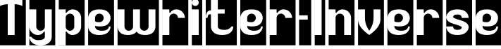 Typewriter-Inverse字体预览图