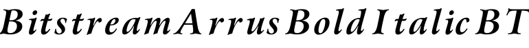 Bitstream Arrus Bold Italic BT预览字体图片