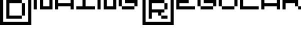 Dnaing Regular字体预览图