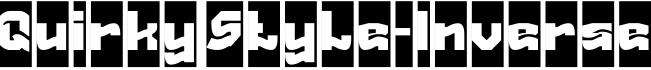 Quirky Style-Inverse字体预览图