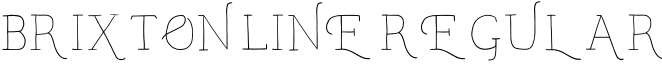 Brixton-Line-Regular字体预览图