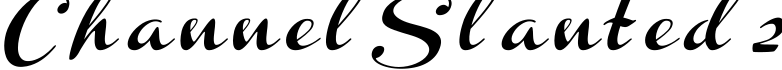 Channel Slanted 2字体预览图