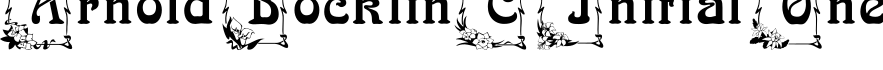 Arnold BocklinC Initial One字体预览图