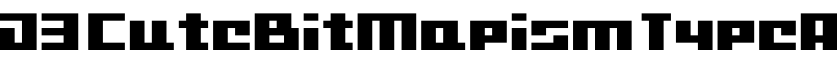 D3 CuteBitMapism TypeA字体预览图