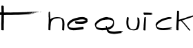 The Quick字体预览