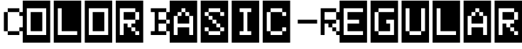 ColorBasic-Regular字体预览