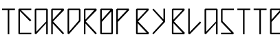 Teardrop by Blastto字体预览图