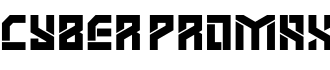Cyber Promax字体预览图