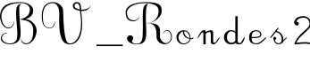 BV_Rondes2字体预览图