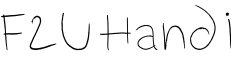 F2U Hand I字体预览图