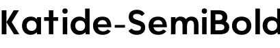 Katide-SemiBold预览字体图片
