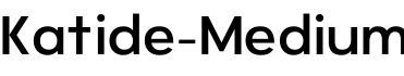Katide-Medium预览字体图片
