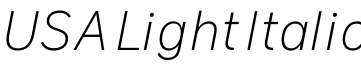USA Light Italic字体预览