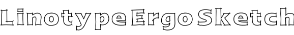 Linotype Ergo Sketch字体预览图