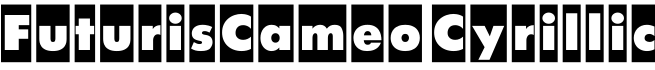FuturisCameo Cyrillic字体预览图