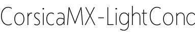 CorsicaMX-LightCond字体预览图
