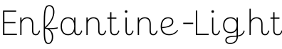 Enfantine-Light预览字体图片