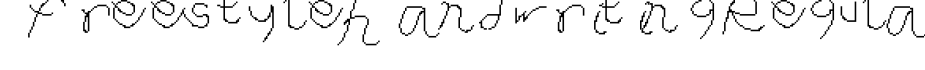 freestyle handwriting Regular字体预览图