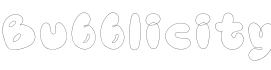 Bubblicity字体预览图