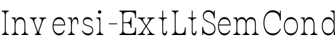 Inversi-ExtLtSemCond字体预览