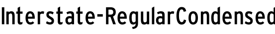 Interstate-RegularCondensed字体预览