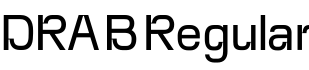 DRAB Regular字体预览图