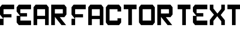Fear Factor Text字体预览图