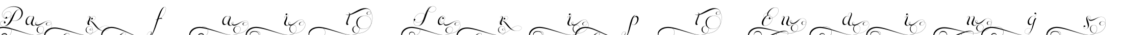 ParfaitScriptEndings字体预览