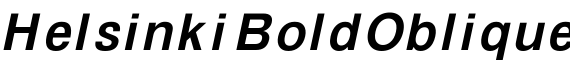Helsinki BoldOblique预览字体图片