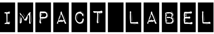 Impact Label字体预览