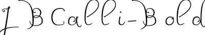 JBCalli-Bold字体预览