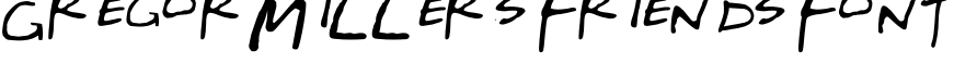 Gregor Miller's Friends Font字体预览图
