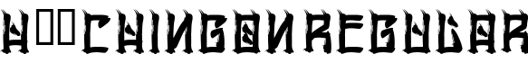 H74 Chingon Regular字体预览图