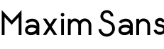 Maxim Sans预览字体图片