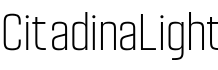 CitadinaLight字体预览图