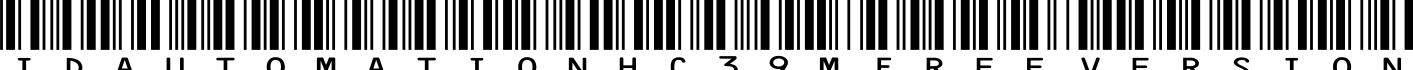 IDAutomationHC39MFreeVersion字体预览图