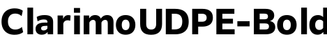 ClarimoUDPE-Bold字体预览