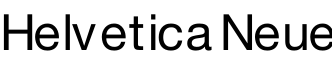 Helvetica Neue预览字体图片