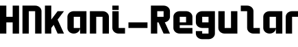 HNkani-Regular预览字体图片