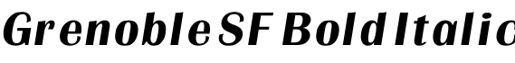 Grenoble SF Bold Italic预览字体图片