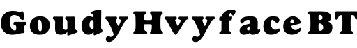 GoudyHvyface BT预览字体图片