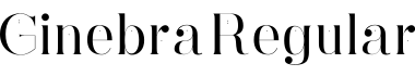 Ginebra Regular字体预览