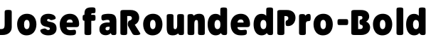 JosefaRoundedPro-Bold字体预览图