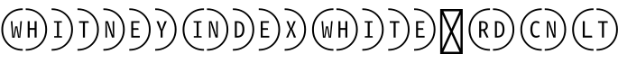 WhitneyIndexWhite-RdCnLt字体预览图