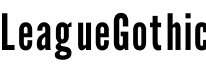 LeagueGothic预览字体图片