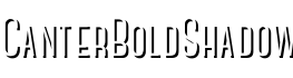 CanterBoldShadow字体预览图