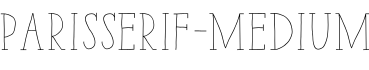 ParisSerif-Medium字体预览图