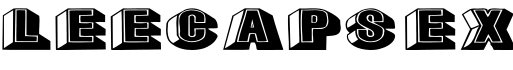 LeeCaps Ex字体预览图